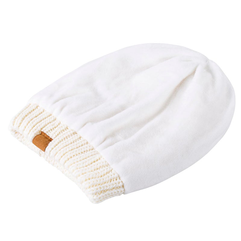 REDESS Slouchy Beanie Hat for Women Winter Warm Chunky Soft Oversized Cable Knit Cap - Image 3